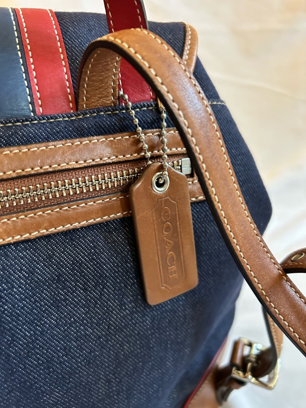 Coach Denim Backpack - Picture 4 of 12
